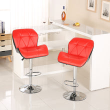 Load image into Gallery viewer, 2pcs Modern Bar Chair Fashion Tank Style Bar Stool Kitchen &amp; Bar Adjustable High Barstool Soft PU Leather for Home Funiture HWC