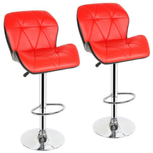 Load image into Gallery viewer, 2pcs Modern Bar Chair Fashion Tank Style Bar Stool Kitchen &amp; Bar Adjustable High Barstool Soft PU Leather for Home Funiture HWC