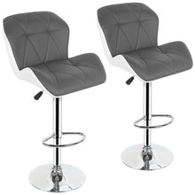 Load image into Gallery viewer, 2pcs Modern Bar Chair Fashion Tank Style Bar Stool Kitchen &amp; Bar Adjustable High Barstool Soft PU Leather for Home Funiture HWC