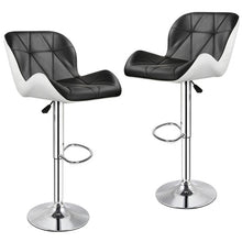 Load image into Gallery viewer, 2pcs Modern Bar Chair Fashion Tank Style Bar Stool Kitchen &amp; Bar Adjustable High Barstool Soft PU Leather for Home Funiture HWC