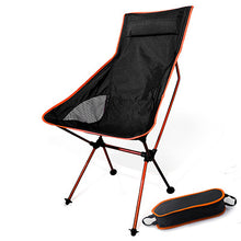Load image into Gallery viewer, Portable Moon Chair Lightweight Fishing Camping BBQ Chairs Folding Extended Hiking Seat Garden Ultralight Office Home Furniture