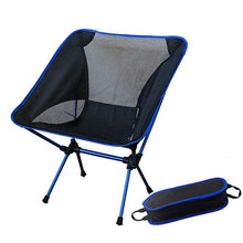 Load image into Gallery viewer, Portable Moon Chair Lightweight Fishing Camping BBQ Chairs Folding Extended Hiking Seat Garden Ultralight Office Home Furniture
