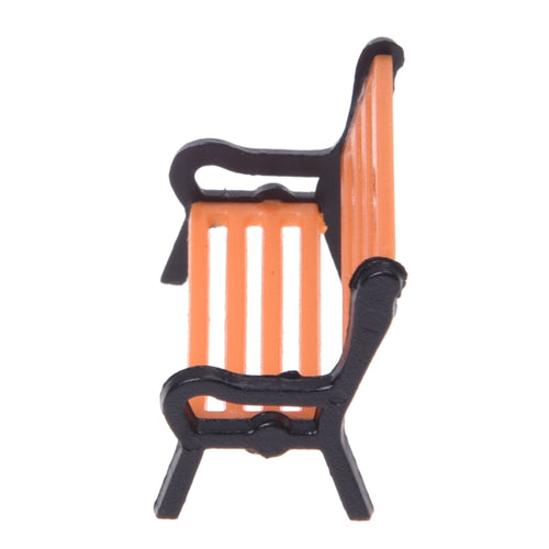 5pcs Model Train Platform Park Street Seat Bench Chair Settee 1:50  Mini Garden Ornament Miniature Park Bench