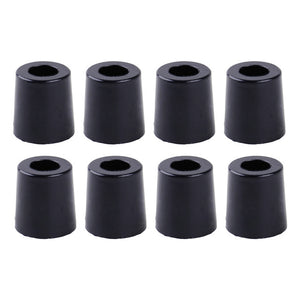 8pcs Black Speaker Cabinet Furniture Chair Table Box Conical Rubber Foot Pad Stand Shock Absorber S / M / L Skid Resistance