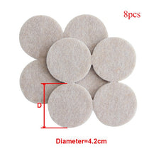 Load image into Gallery viewer, 8/16/24pcs/lot Chair Leg Pads Floor Protectors for Furniture Legs Table leg Covers Round Bottom Anti-Slip Pads Rubber Feet